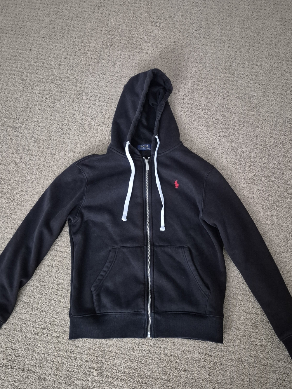 Ralph Lauren Black Zip-Up Hoodie